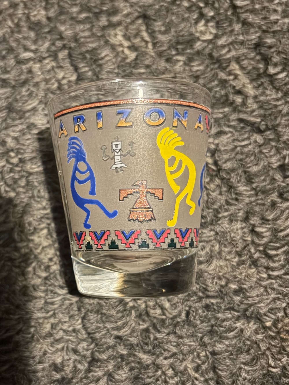 Arizona tribal Kokopelli Shot Glass